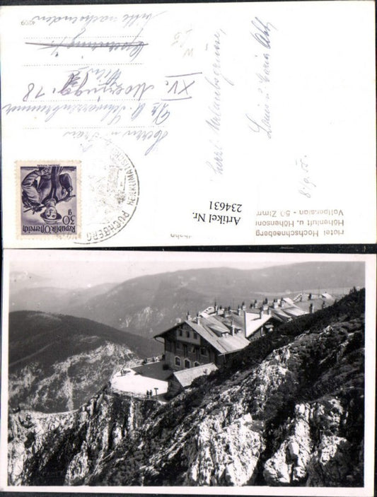 234631,Hotel Hochschneeberg b. Puchberg