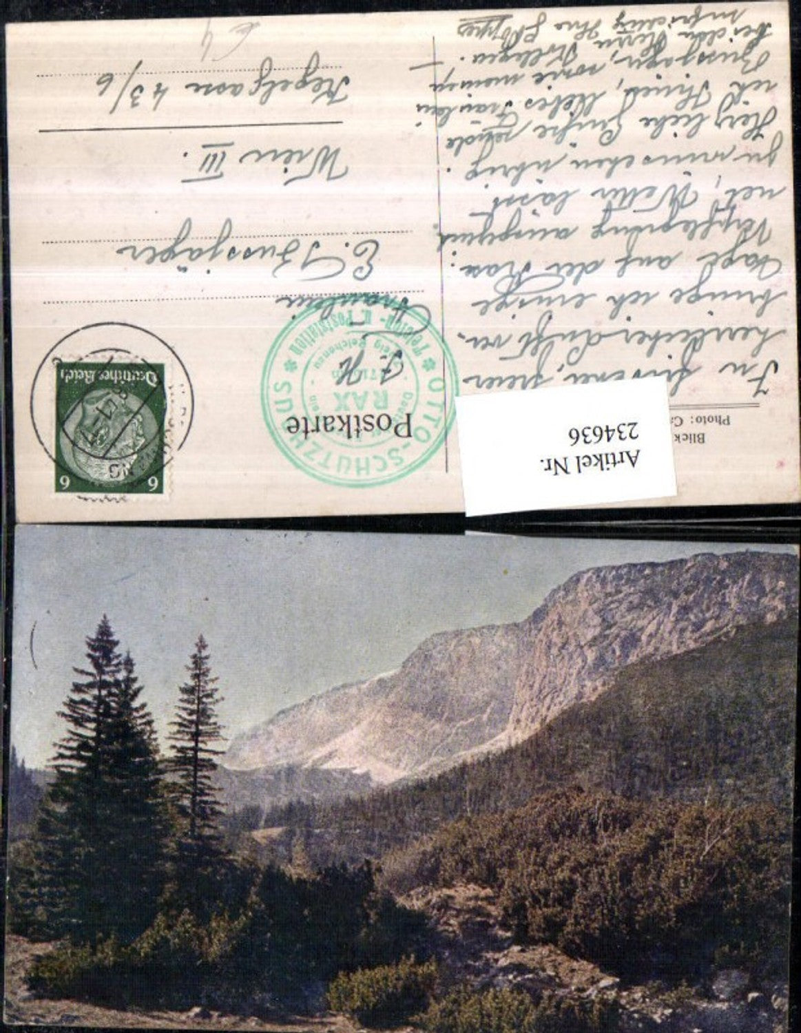 234636,Raxplateau Blick geg. d. Lechnermauern