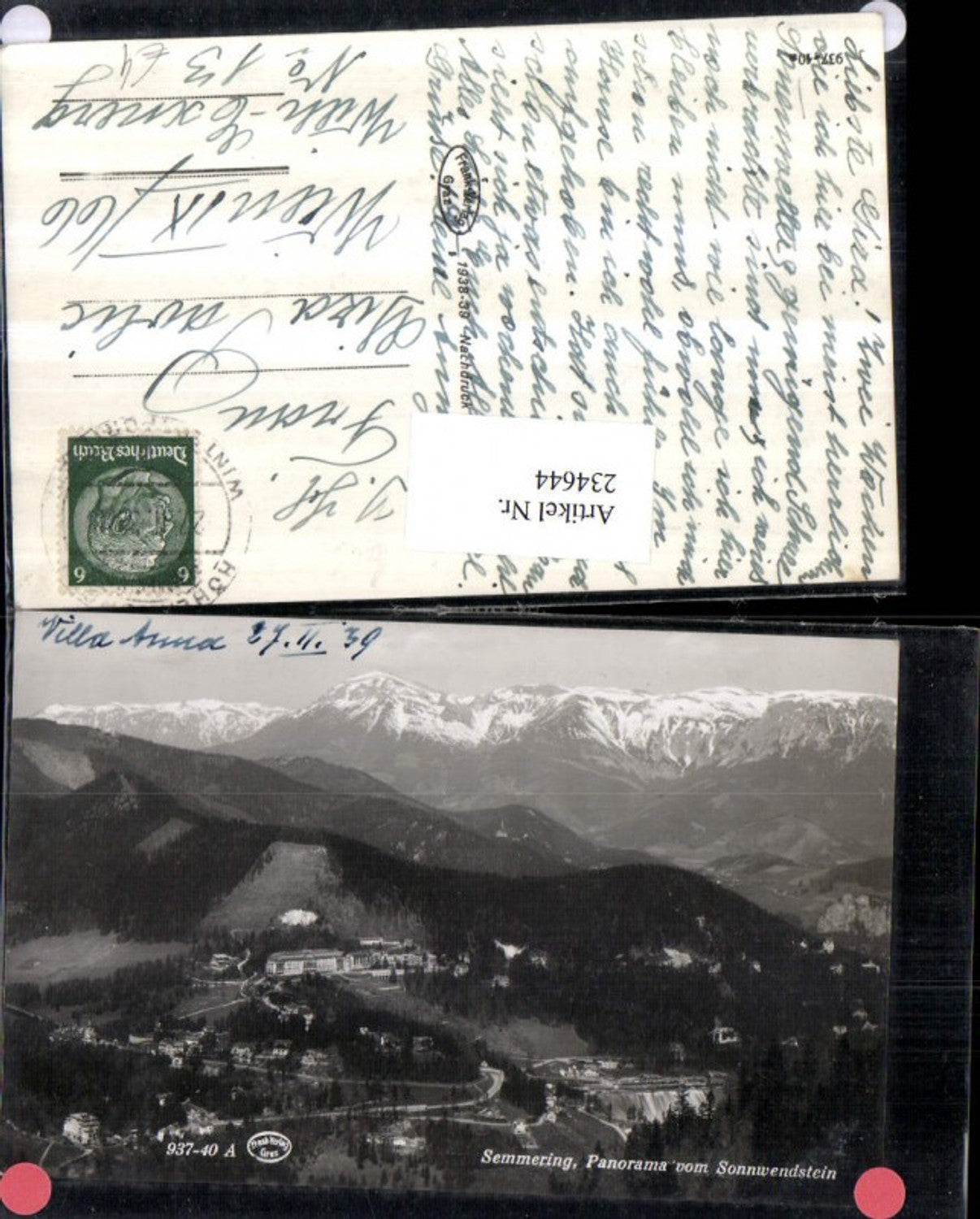 234644,Semmering Totale Panorama v. Sonnwendstein