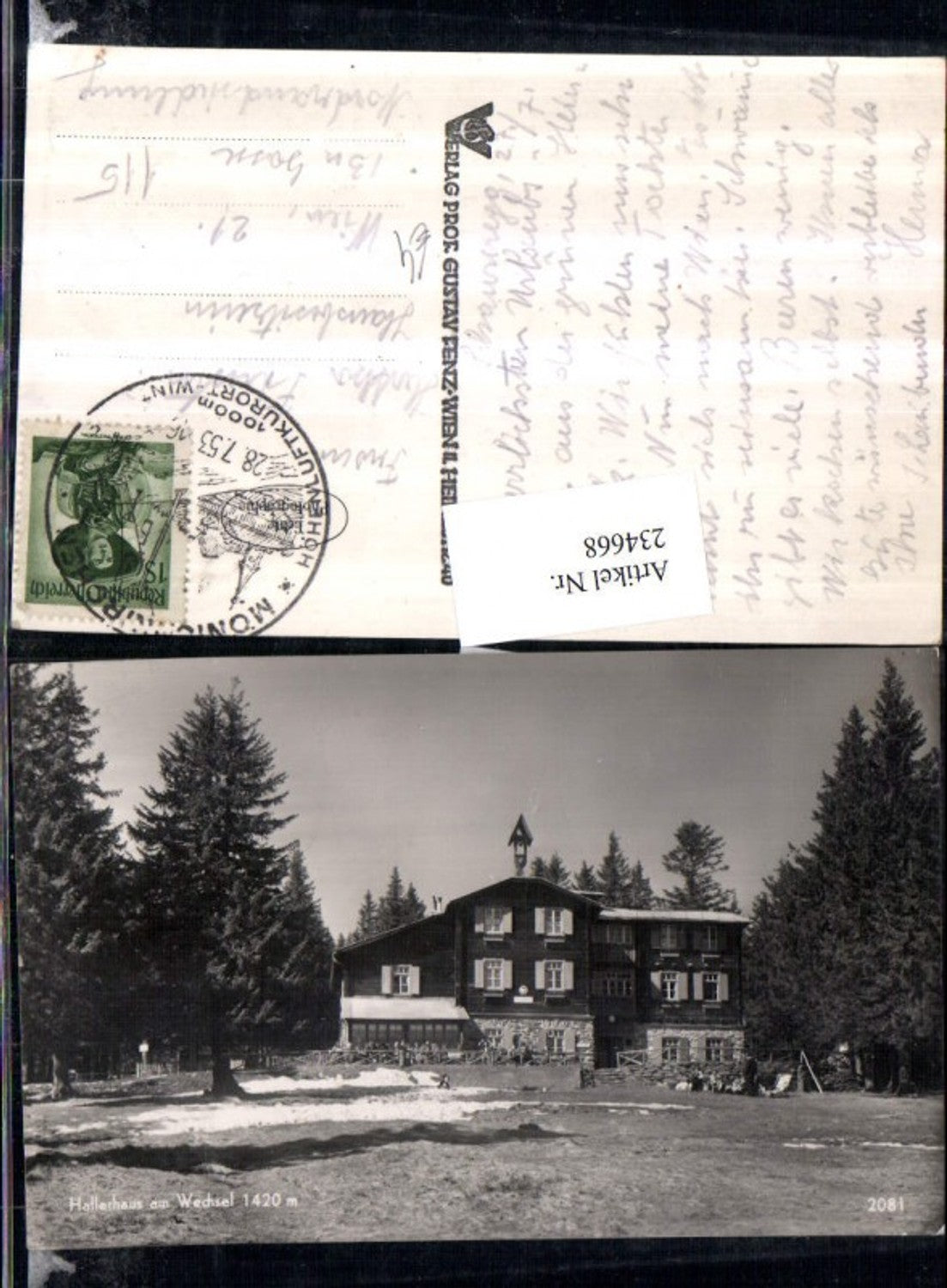 234668,Hallerhaus am Wechsel b. Mönichkirchen