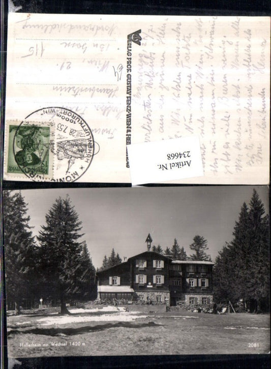 234668,Hallerhaus am Wechsel b. Mönichkirchen