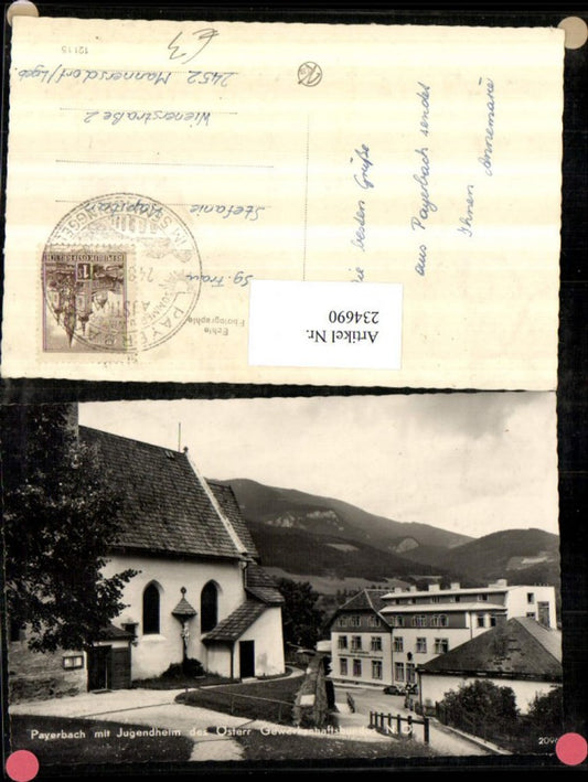 234690,Payerbach m. Jugendheim d. Österreichischen Gewerkschaftsbundes Kirche
