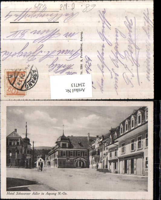 234713,Hotel Schwarzer Adler in Aspang Straßenansicht