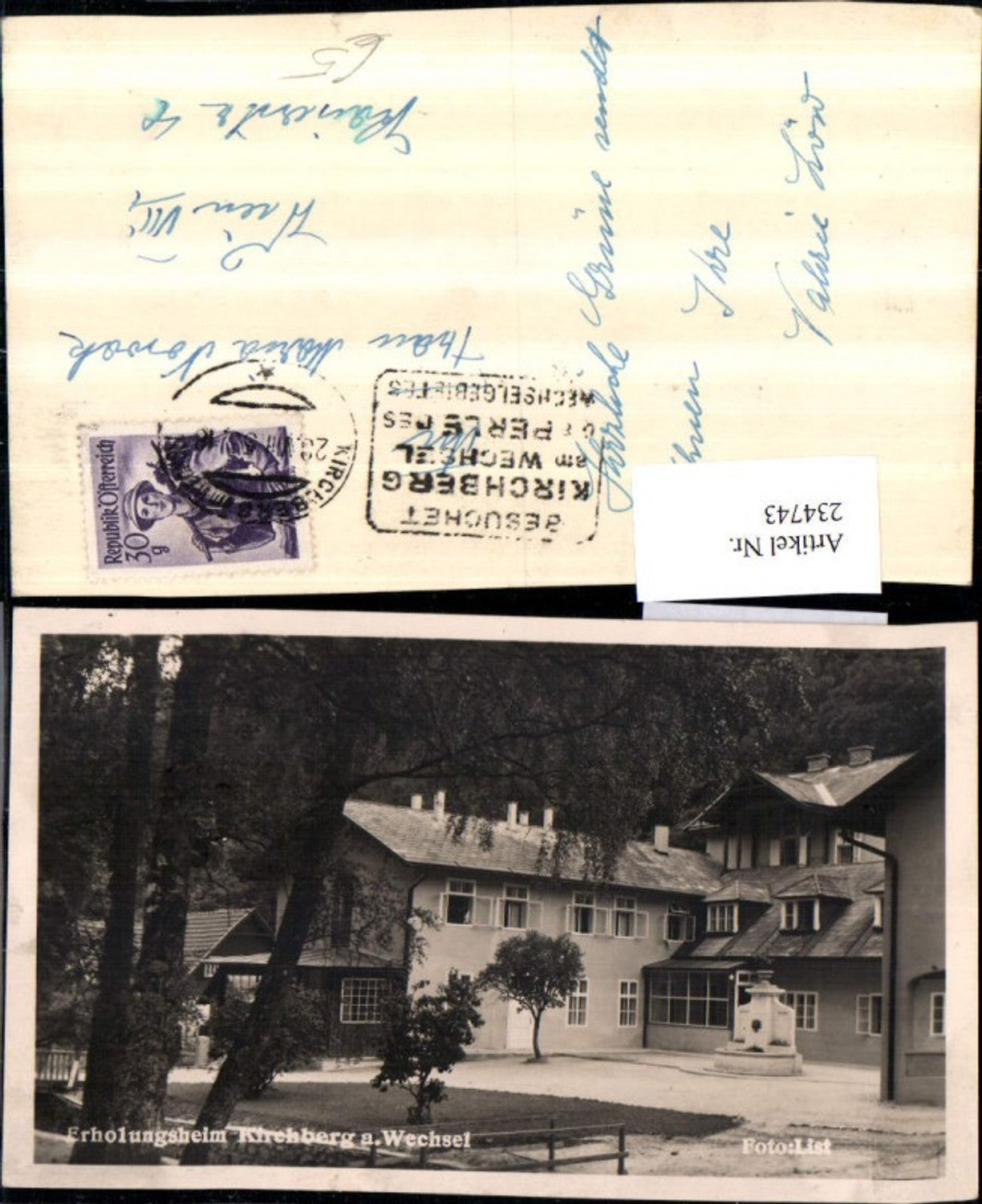234743,Erholungsheim Kirchberg am Wechsel