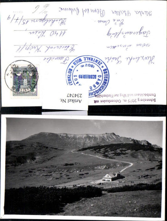 234747,Ochsenboden m. Damböckhaus u. Weg zur Fischerhütte am Schneeberg b. Puchberg