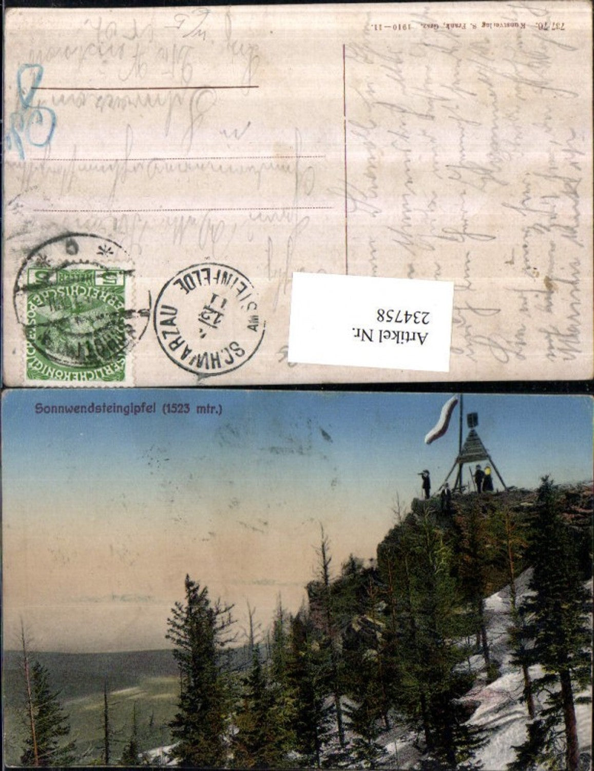 234758,Sonnwendsteingipfel Gipfel b. Maria Schutz