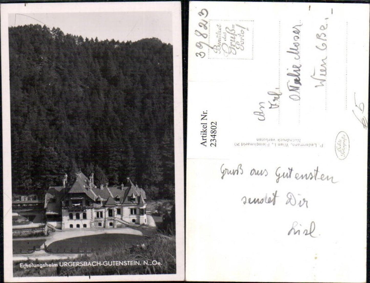 Alte Ansichtskarte – Old Postcard