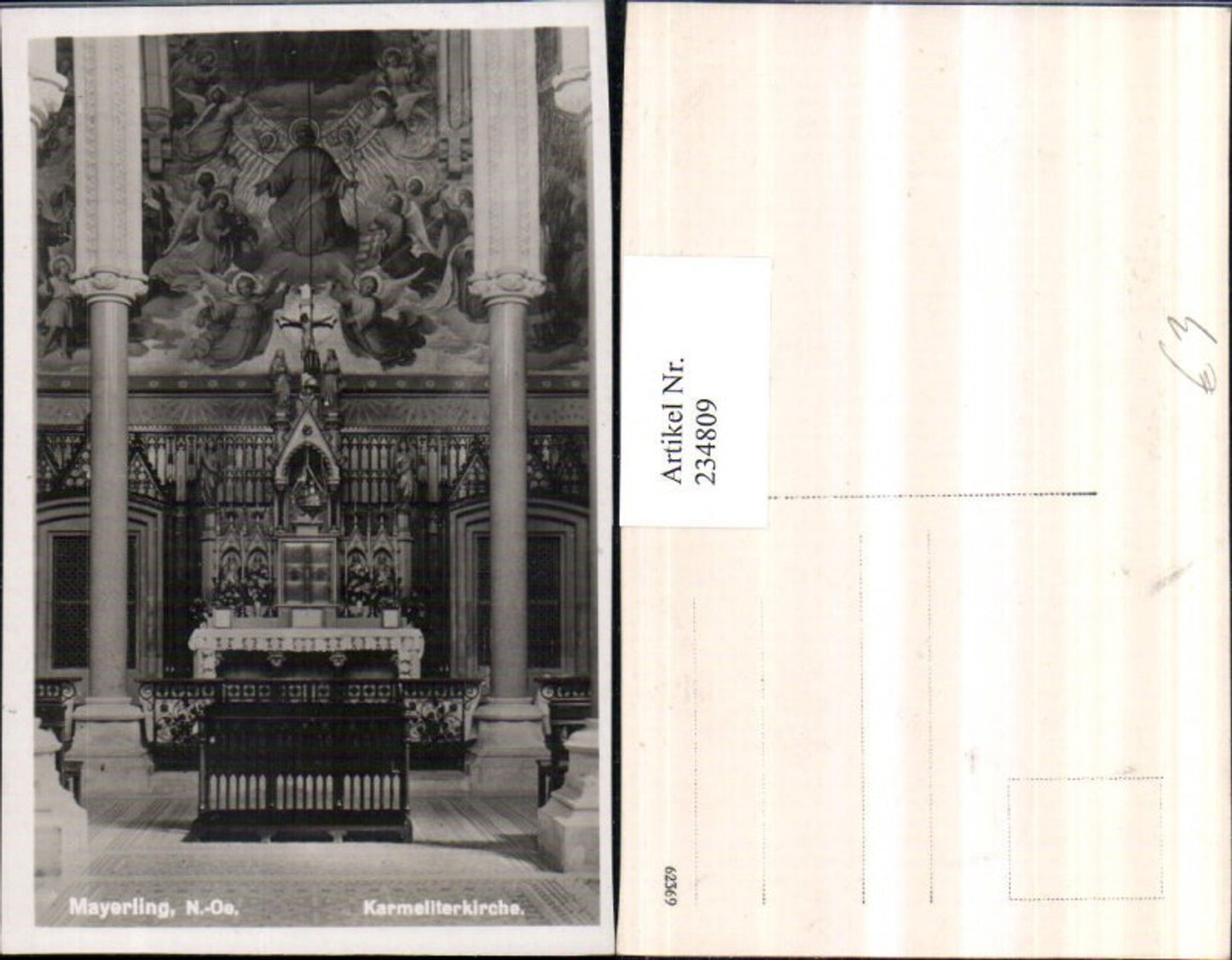 234809,Mayerling Karmeliterkirche Kirche Innenansicht