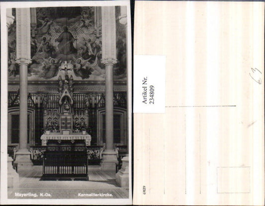 234809,Mayerling Karmeliterkirche Kirche Innenansicht