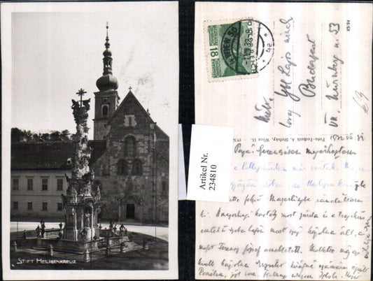 234810,Stift Heiligenkreuz m. Dreifaltigkeitssäule Pestsäule