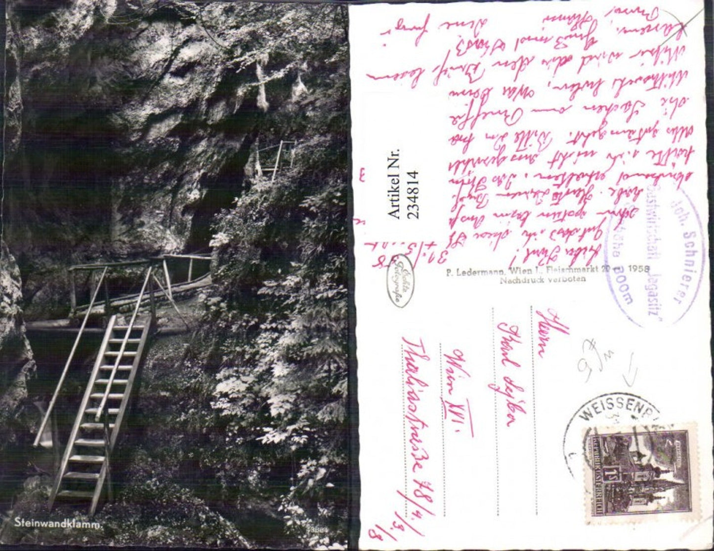 234814,Steinwandklamm Klamm Partie b. Weissenbach an d. Triesting