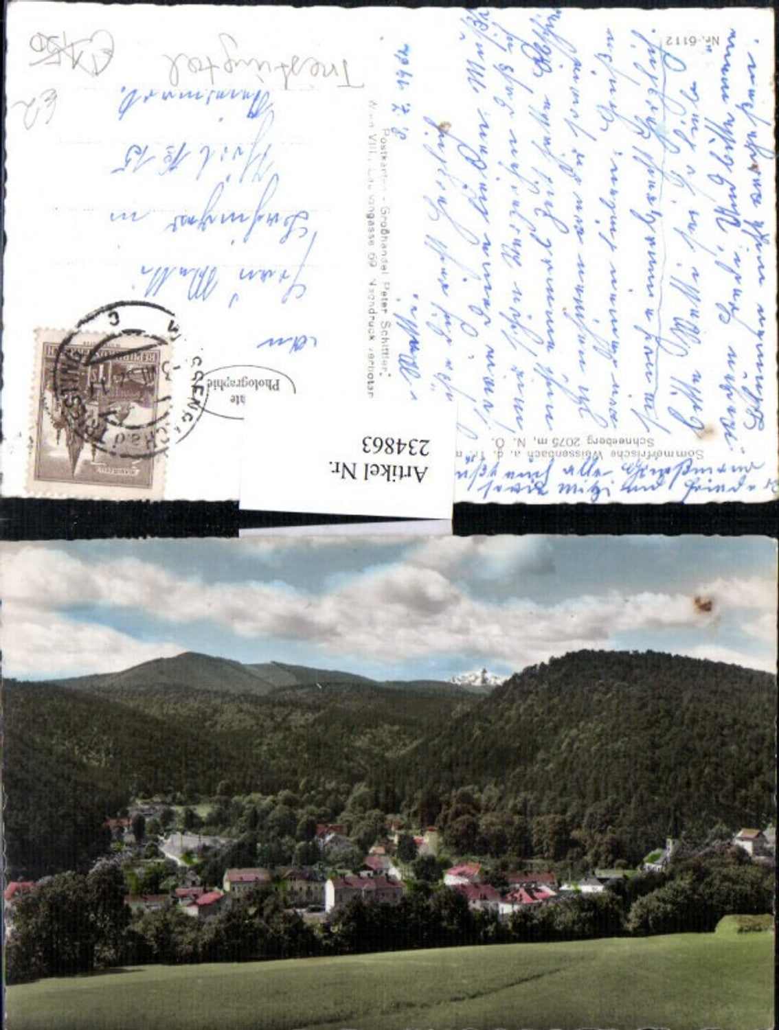 234863,Weissenbach an d. Triesting Totale m. Schneeberg