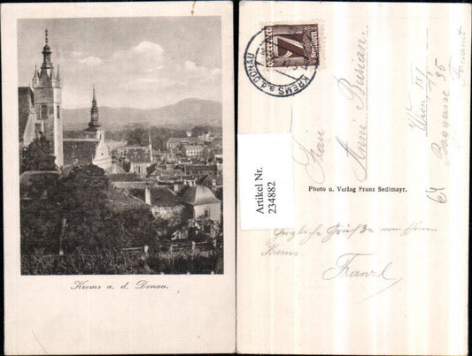 234882,Krems an d. Donau Teilansicht Kirchen