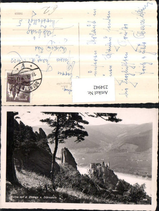 234942,Ruine Dürnstein mit d. Zinken