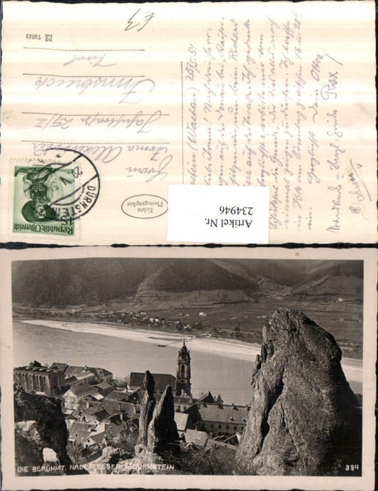 234946,Dürnstein an d. Donau Totale m. Nadelfelsen