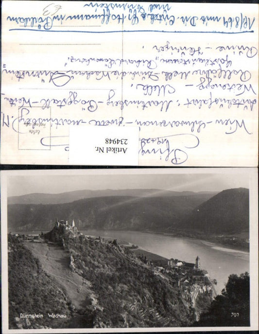 234948,Wachau Dürnstein Totale m. Ruine