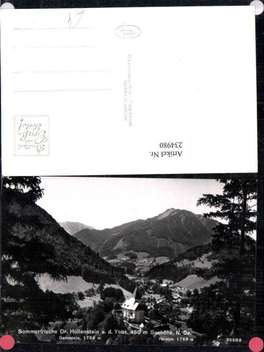 234980,Groß Hollenstein an d. Ybbs Totale m. Gamsstein u. Voralpe