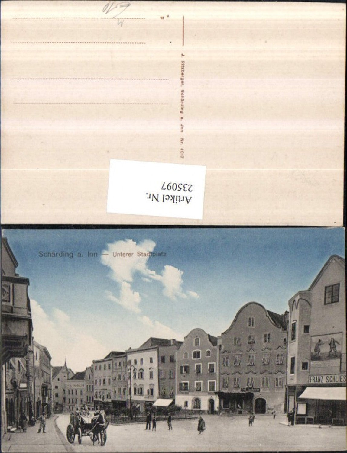 235097, Schärding am Inn, Lower Town Square, Street View, Carriage