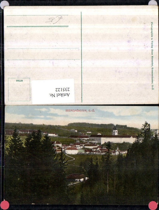 235122,Kremsmünster Teilansicht Stift