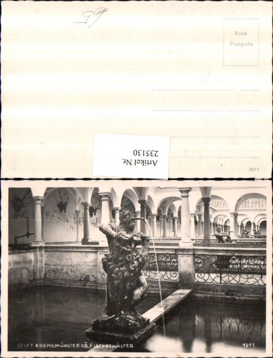 235130,Stift Kremsmünster Fischbehälter