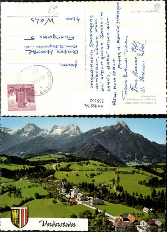 235162,Vorderstoder Totale Blick geg. d. Prielgruppe pub Alpine Luftbild