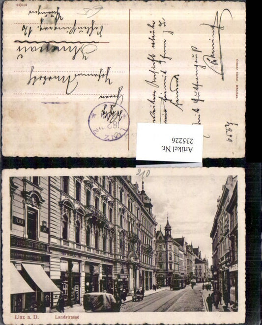 235226,Linz an d. Donau Landstraße Straßenansicht Geschäfte