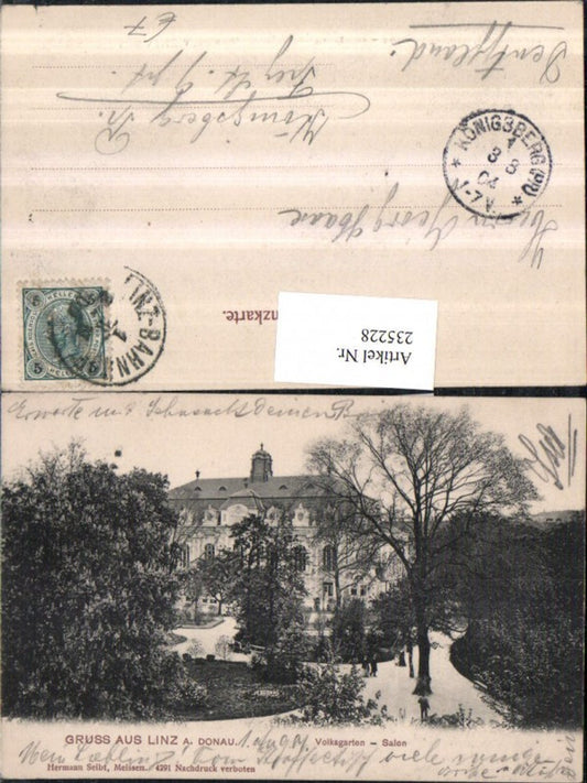 235228,Linz an d. Donau Volksgarten Salon