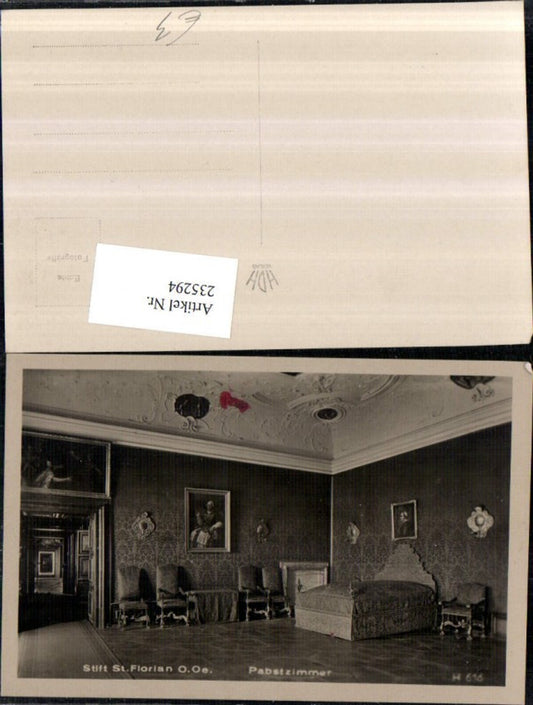 235294,Stift St. Florian Pabstzimmer Innenansicht