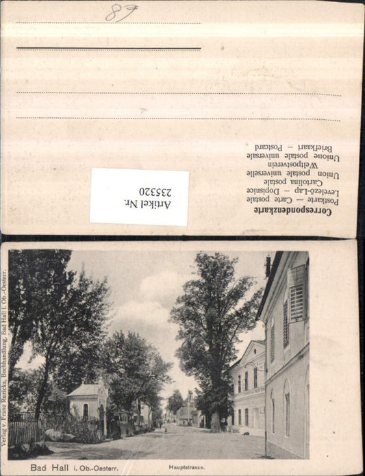 235320,Bad Hall Hauptstraße Straßenansicht Kapelle