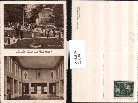 235338,Bad Hal Kurpark Jodtrinkhalle Mehrbildkarte