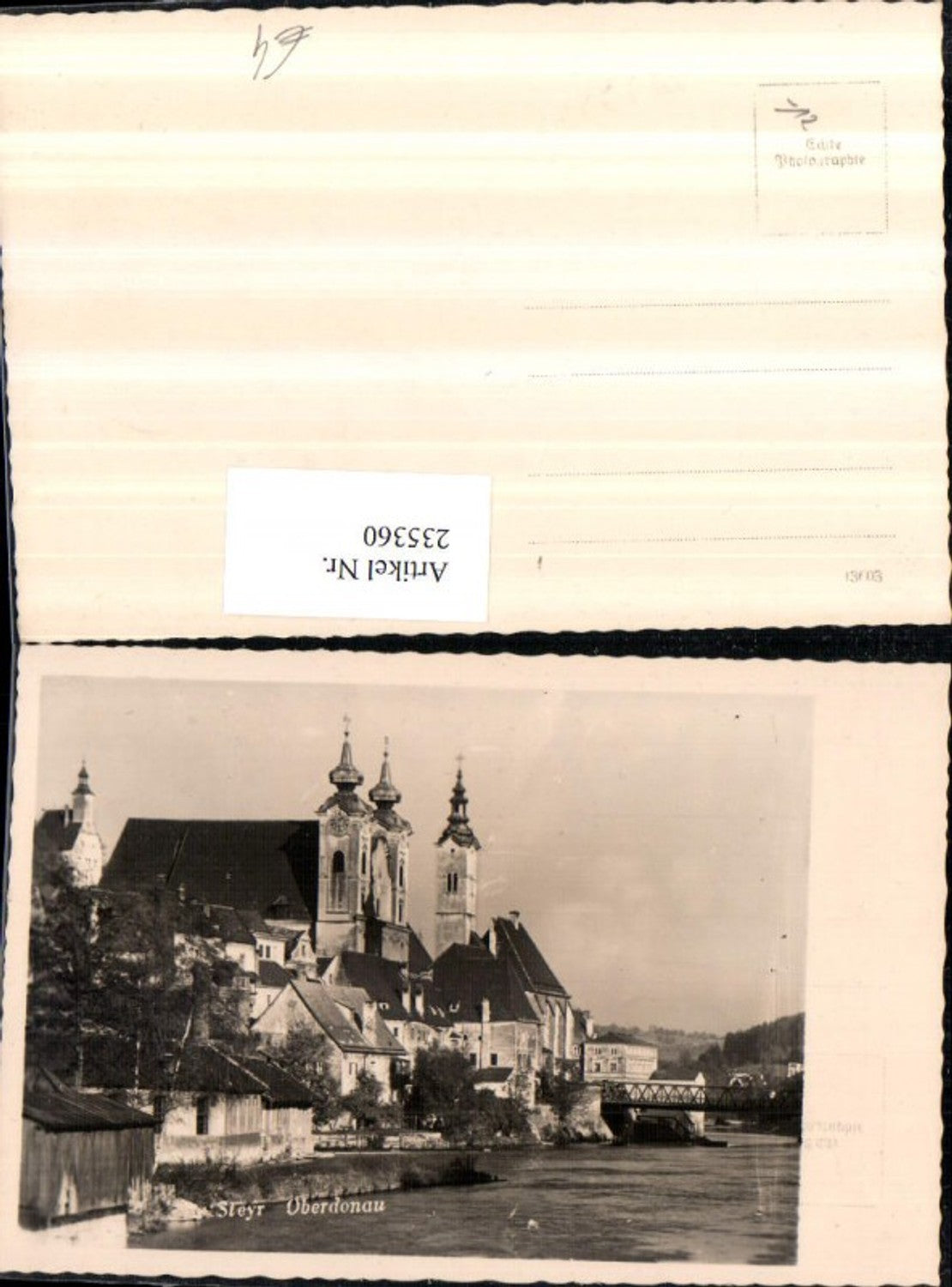 235360,Steyr Partie Kirche Brücke