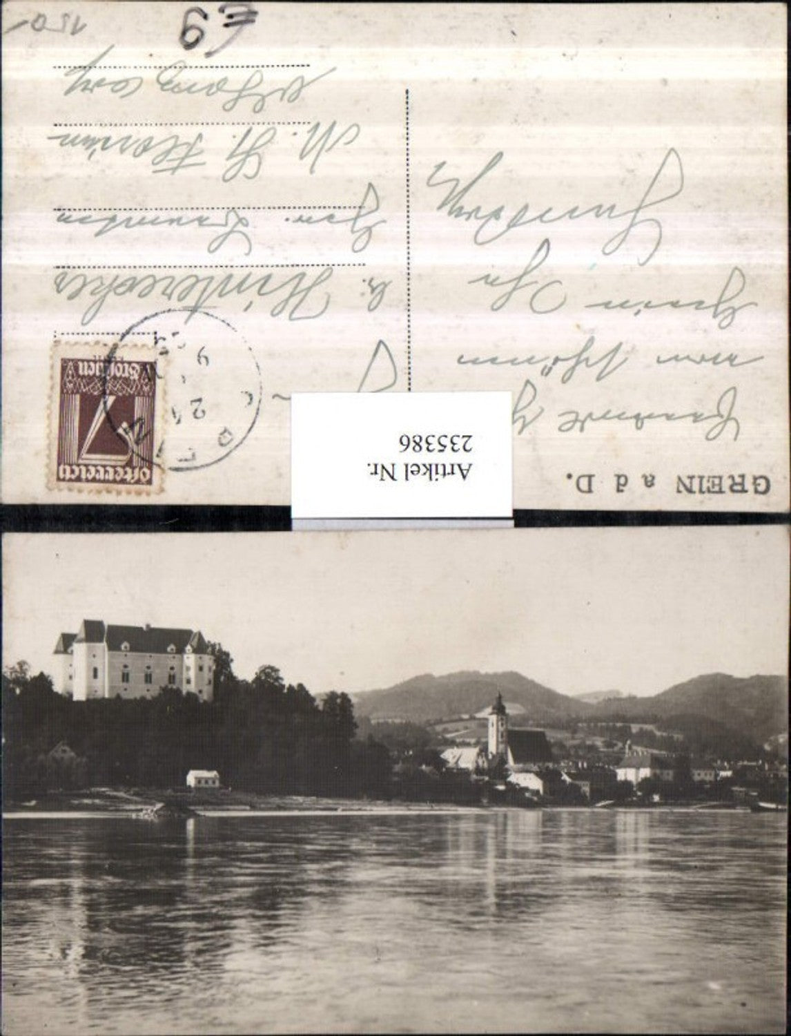 235386,Grein an d. Donau Teilansicht Burg Schloss