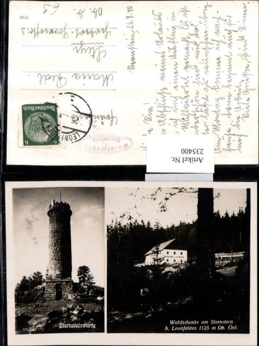 235400,Waldschenke am Sternstein b. Leonfelden m. Sternsteinwarte Mehrbildkarte