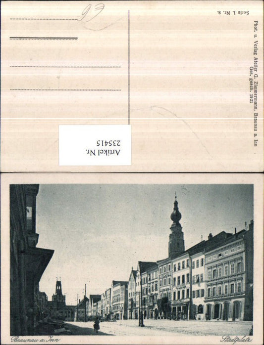 235415,Braunau am Inn Stadtplatz Straßenansicht