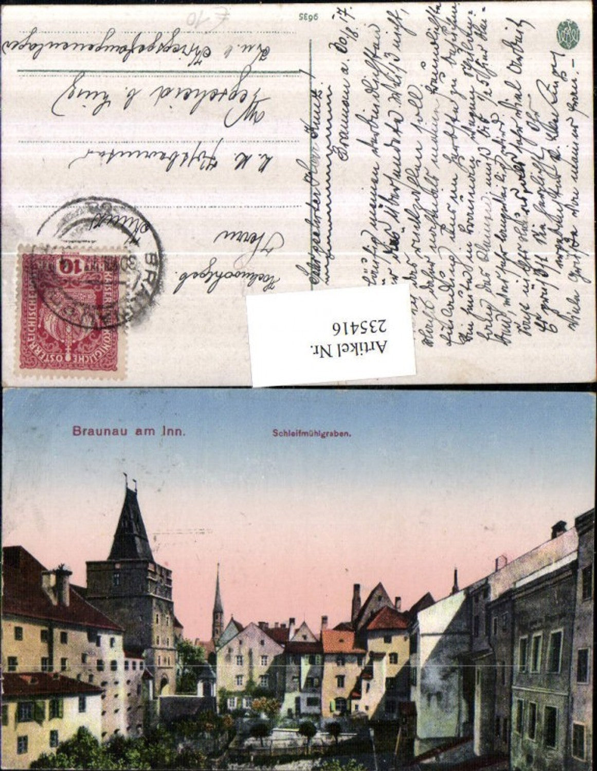 235416,Braunau am Inn Schleifmühlgraben Ansicht