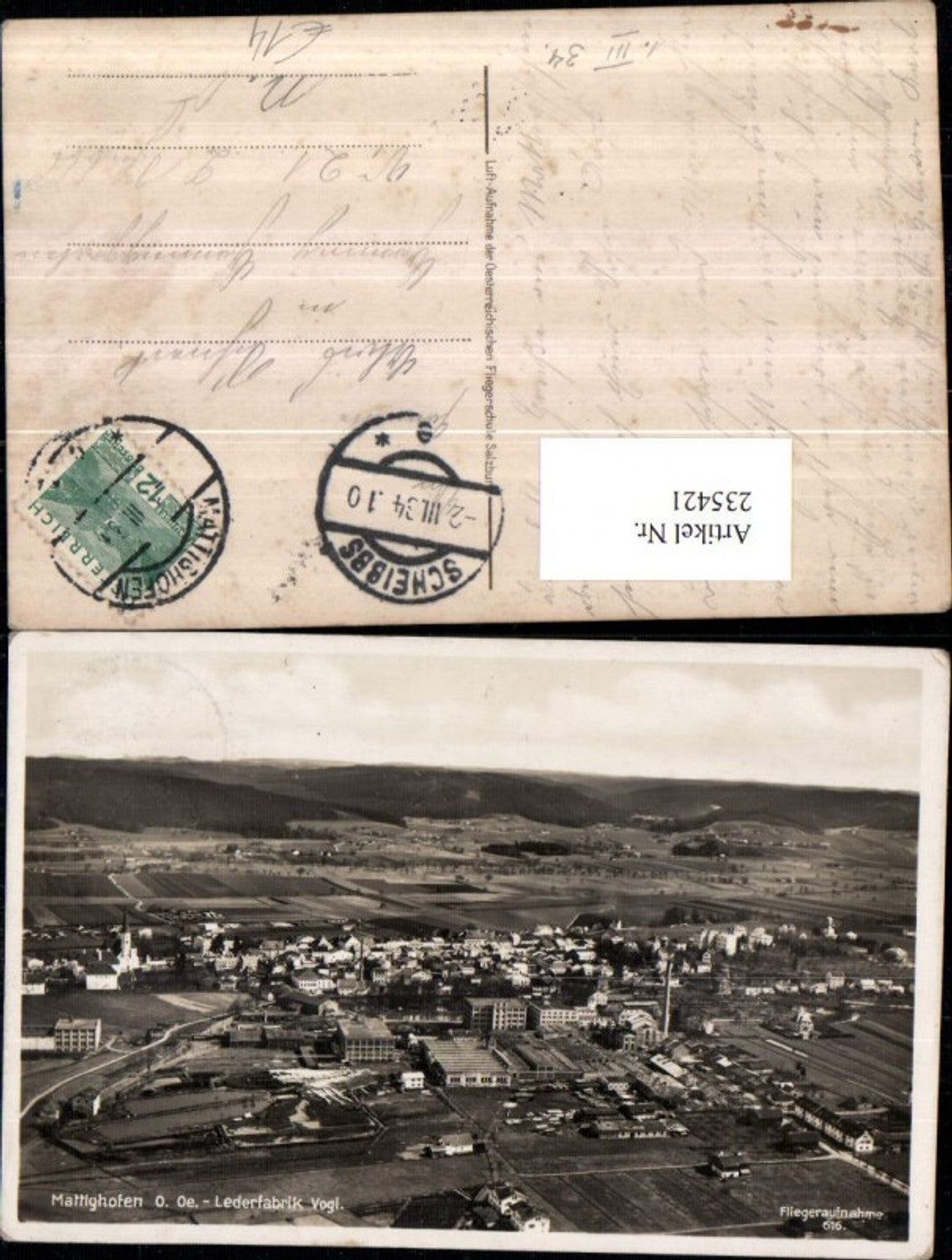 235421,Mattighofen Totale Lederfabrik Vogl Fliegeraufnahme 616