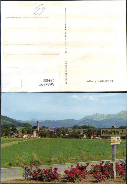 235488,St. Georgen im Attergau Teilansicht Wegzeiger