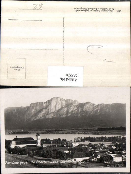 235501,Mondsee Totale geg. d. Drachenwand