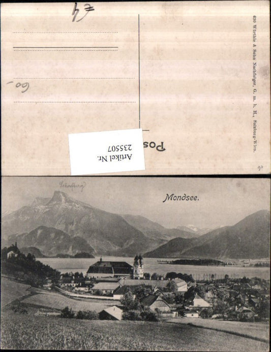 235507,Mondsee Totale m. Schafberg