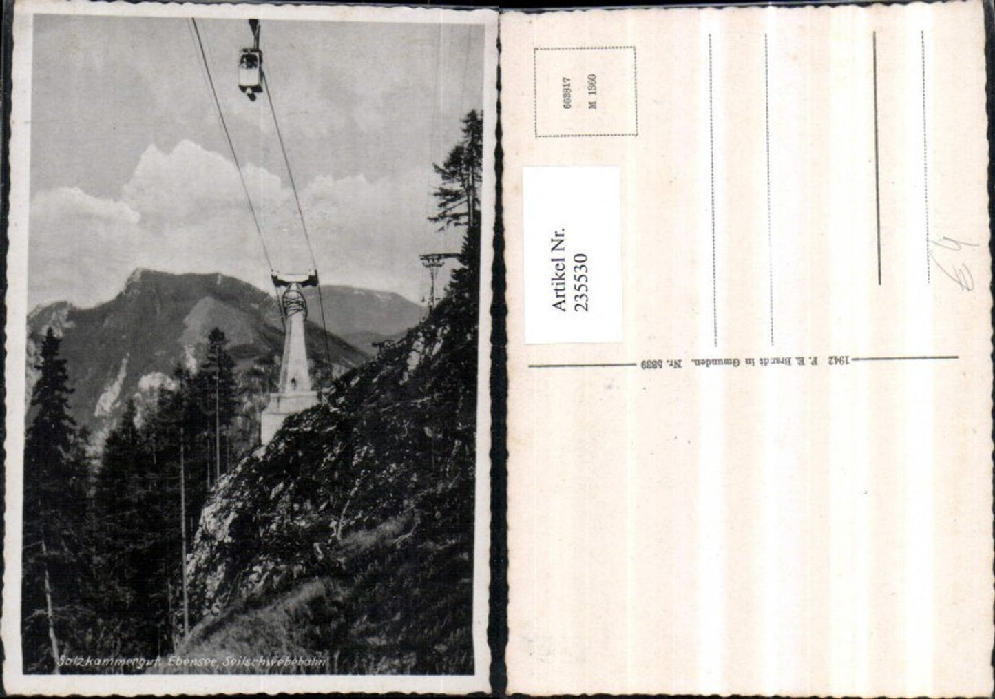 235530,Salzkammergut Ebensee Seilschwebebahn Gondel