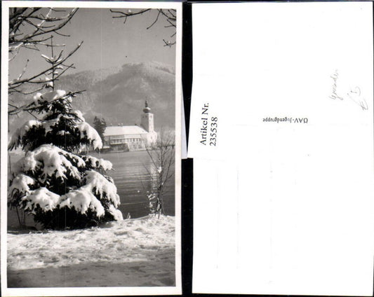 235538,Gmunden Schloss Orth Partie Winterbild