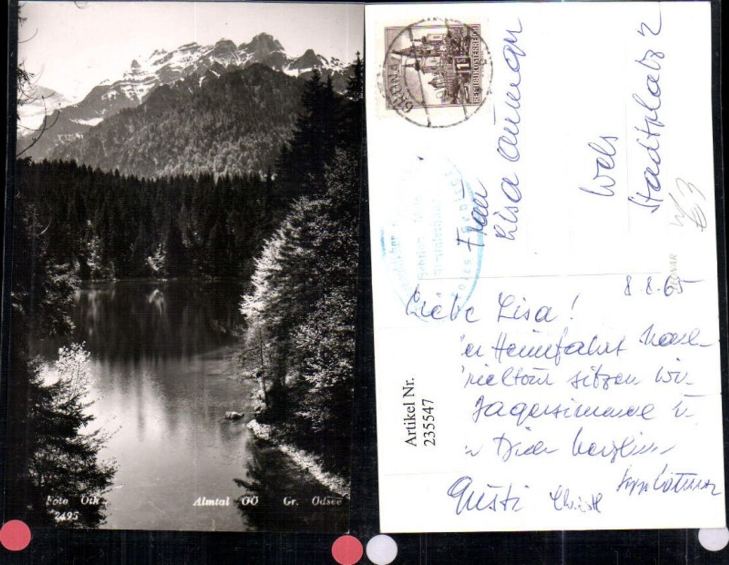 235547,Almtal b. Grünau Großer Ödsee pub Foto Oth 2495