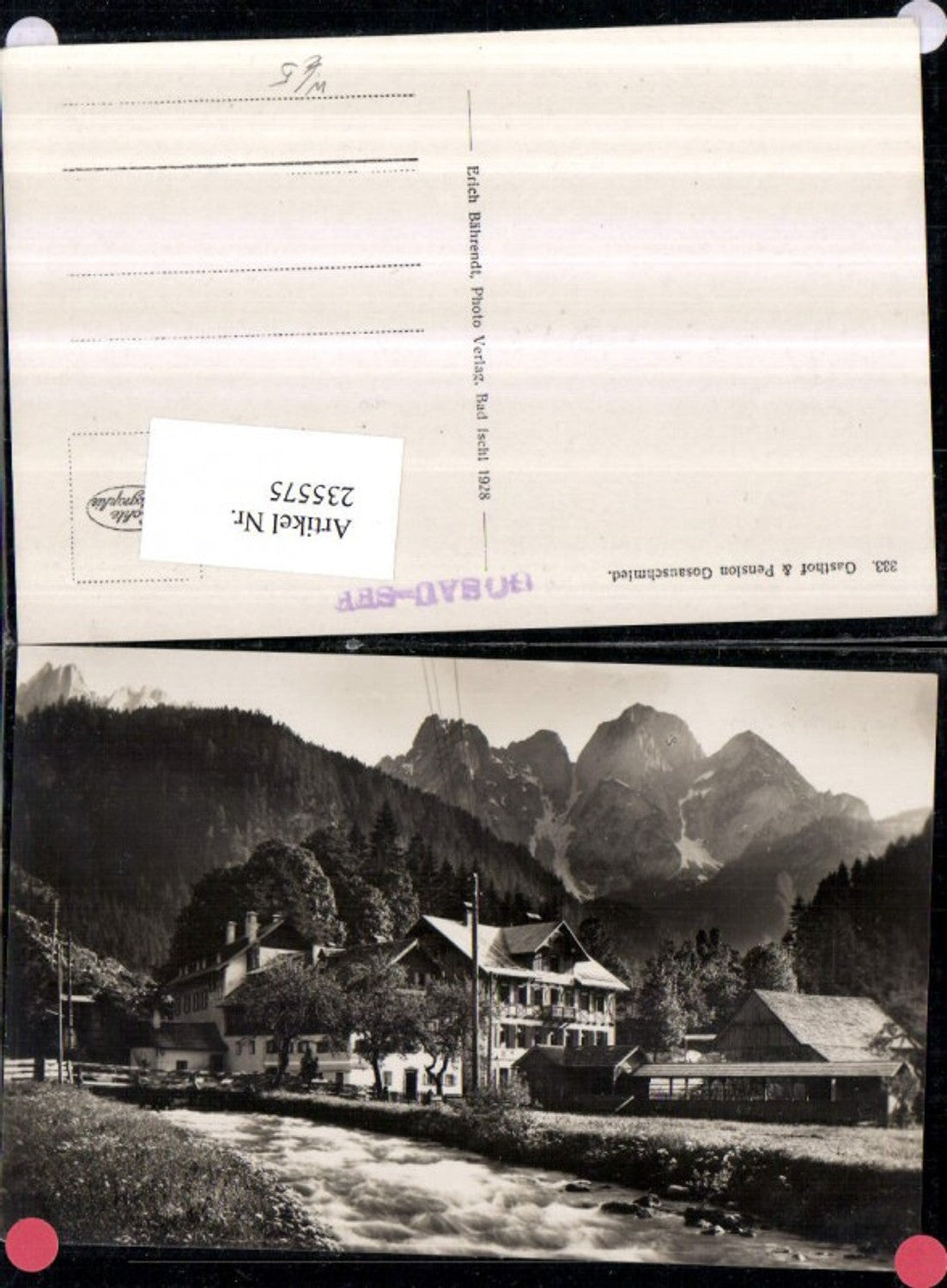 235575,Gasthof u. Pension Gosauschmied b. Gosau