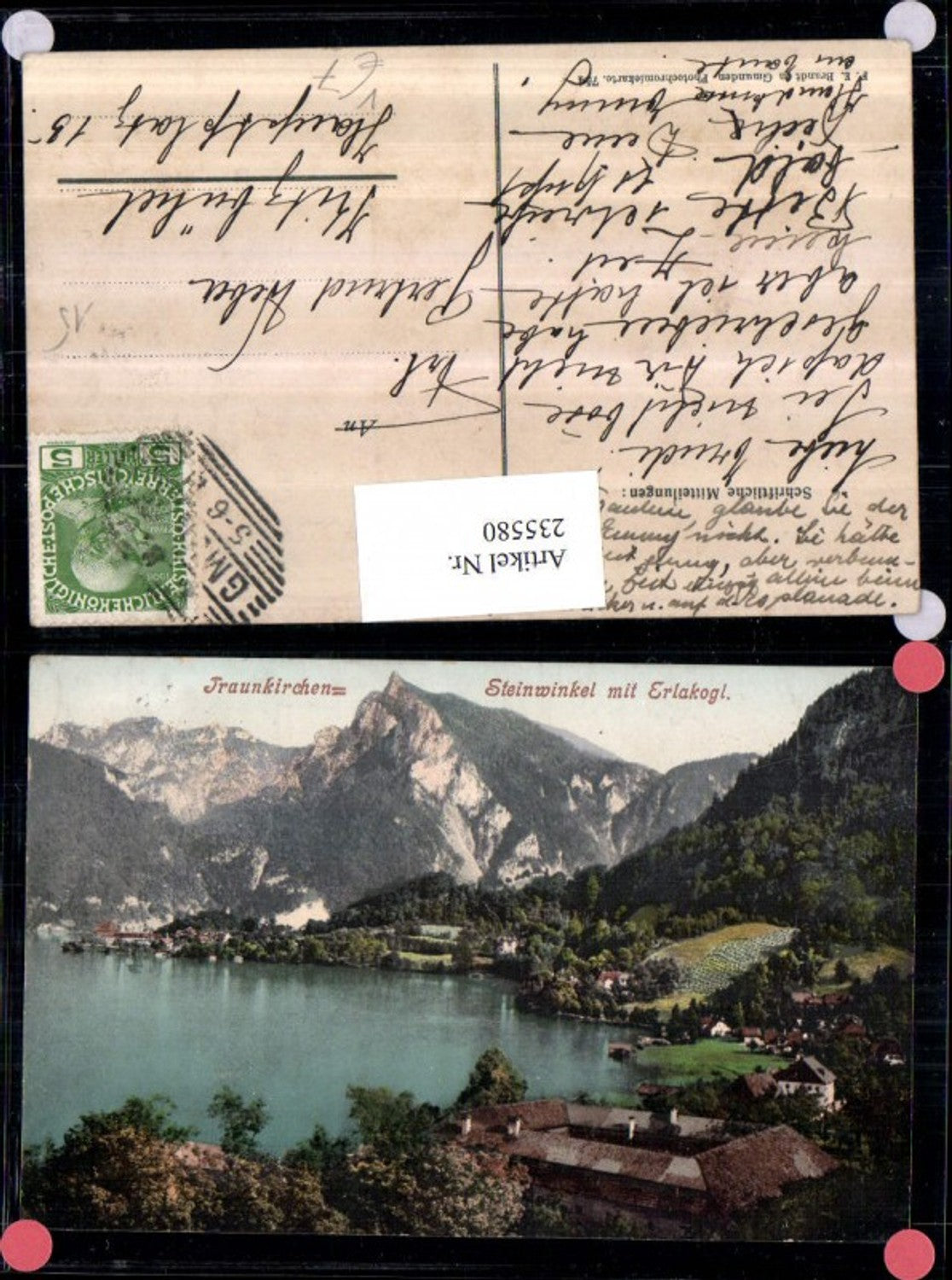 235580,Traunkirchen Steinwinkel m. Erlakogl pub F. E. Brandt 754