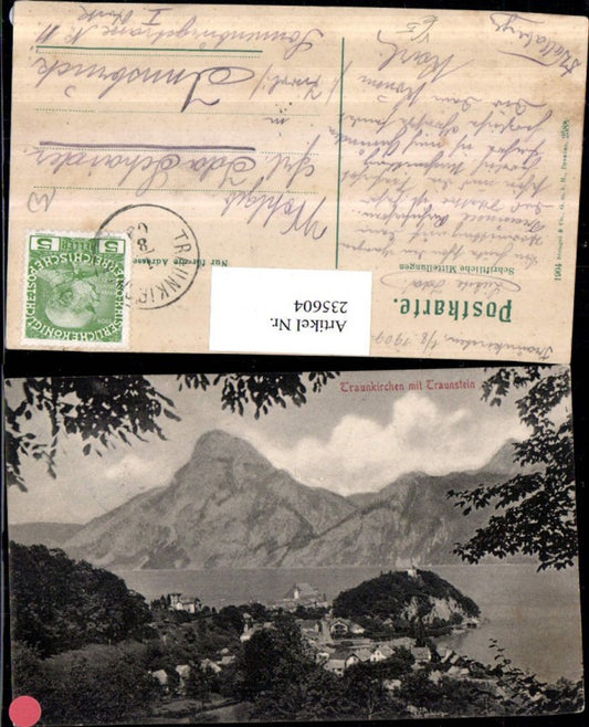 235604,Traunkirchen Totale m. Traunstein pub Stengel u. Co 2588