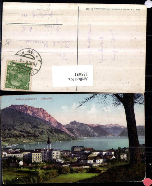 235631,Gmunden Teilansicht pub F. E. Brandt 929
