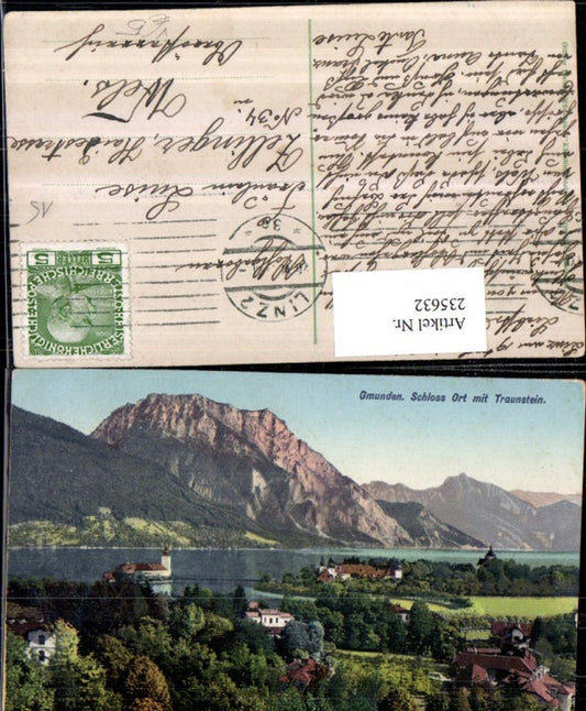 235632,Gmunden Schloss Orth m. Traunstein pub Ottmar Zieher