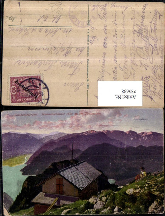 235638,Gmundnerhütte Berghütte am Traunstein b. Gmunden pub F. E. Brandt 1302