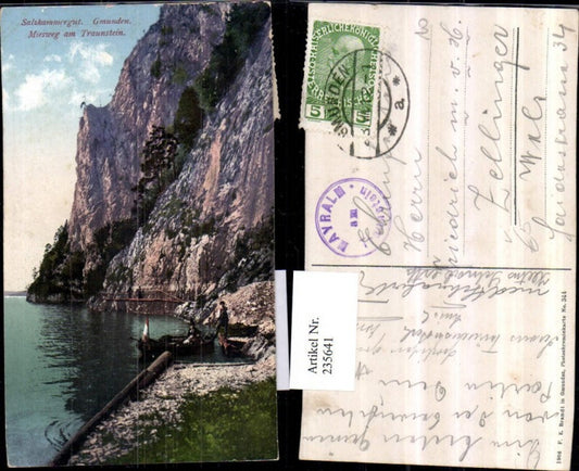 235641,Gmunden Miesweg am Traunstein Partie pub F. E. Brandt 344