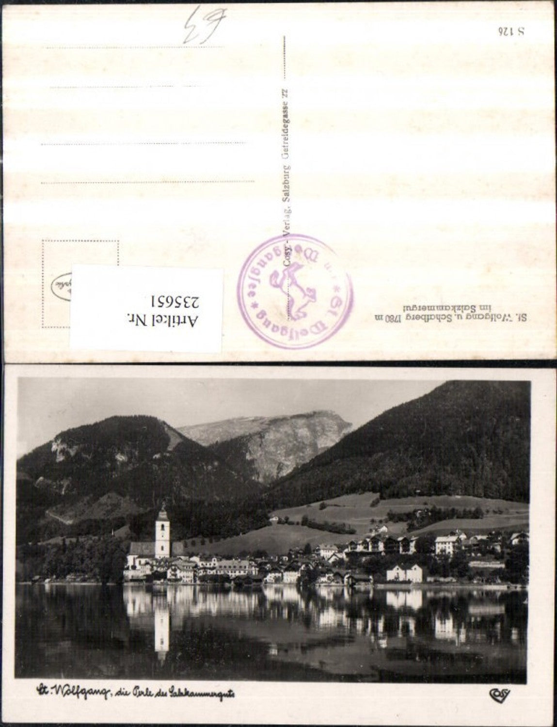 235651,St. Wolfgang Totale m. Schafberg pub Cosy